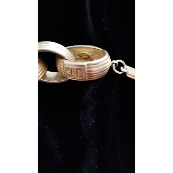 Vtg Givenchy Necklace Paris Runway Statement Chunky Chain Gold Plated Estate - Picture 6 of 7